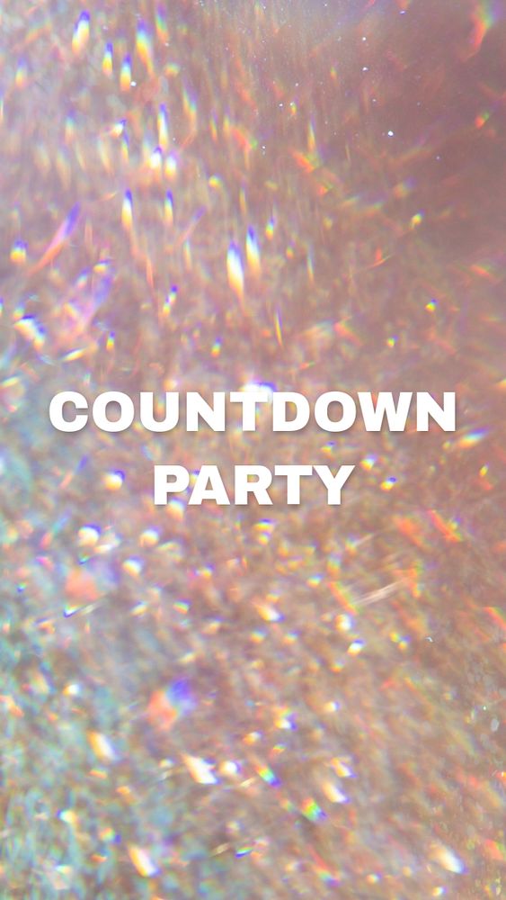 Countdown party Instagram story template, editable text