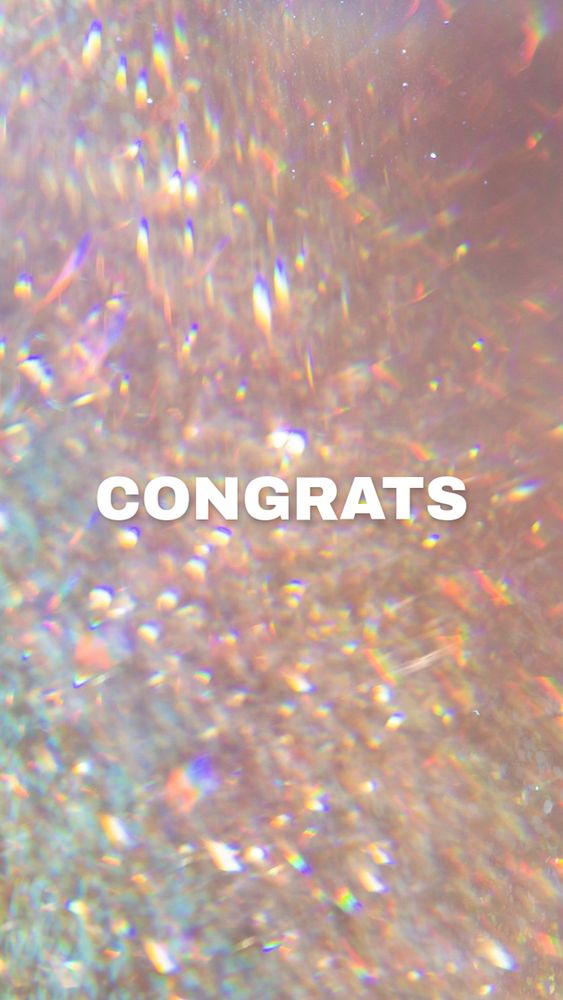 Congratulations Instagram story template, editable text