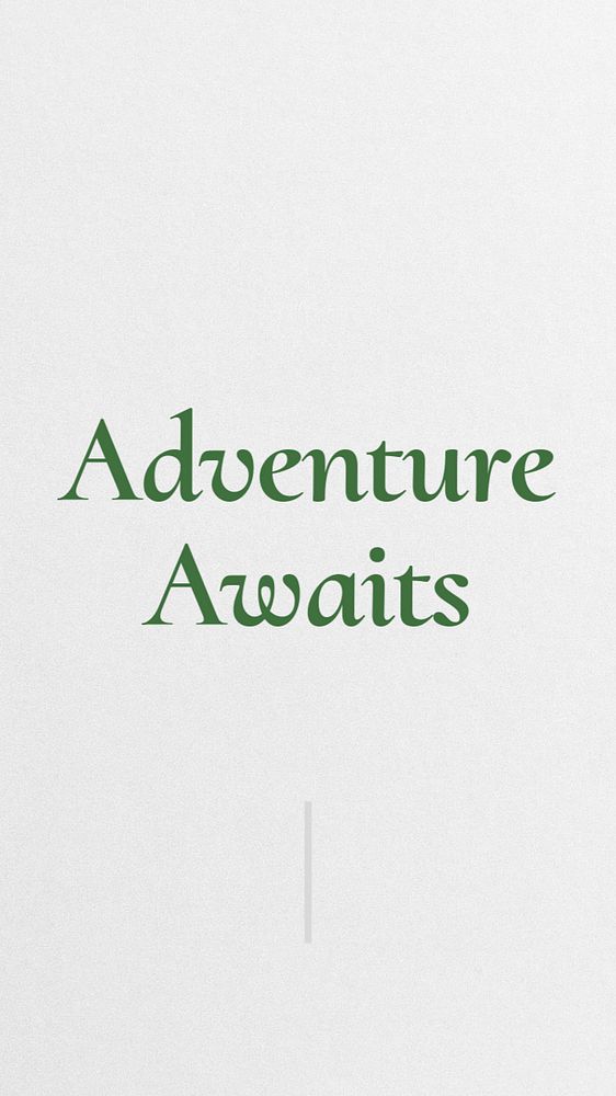 Adventure awaits Instagram story template, editable text