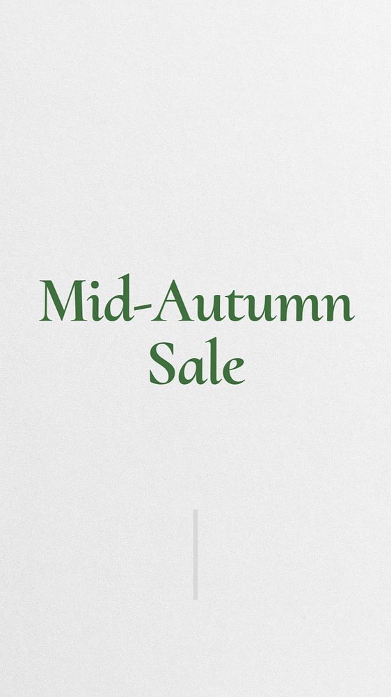 Mid-autumn sale Instagram story template, editable text