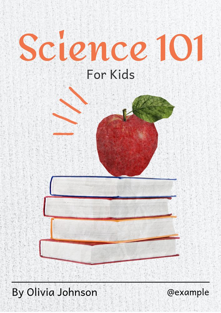 Science 101 poster template, editable text and design