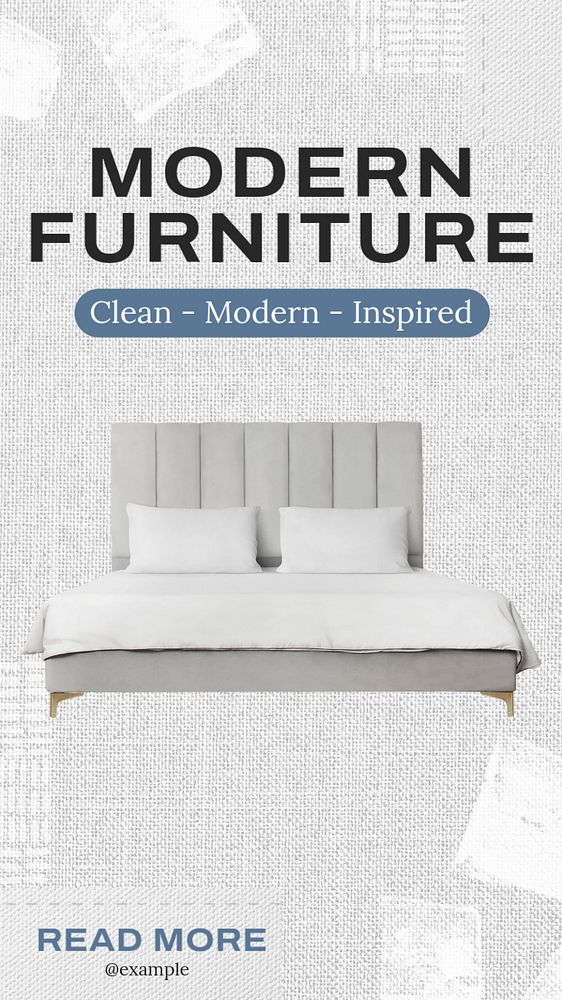 Furniture  Instagram story template, editable text