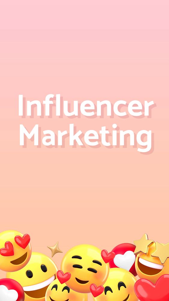 Influencer marketing Instagram story template, editable text