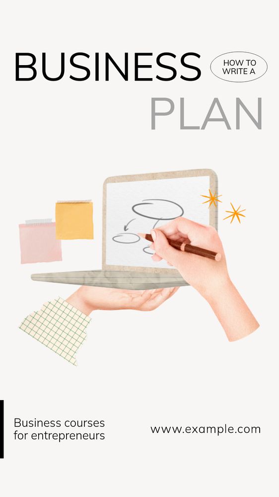 Startup presentation entrepreneur  Instagram story template, editable text