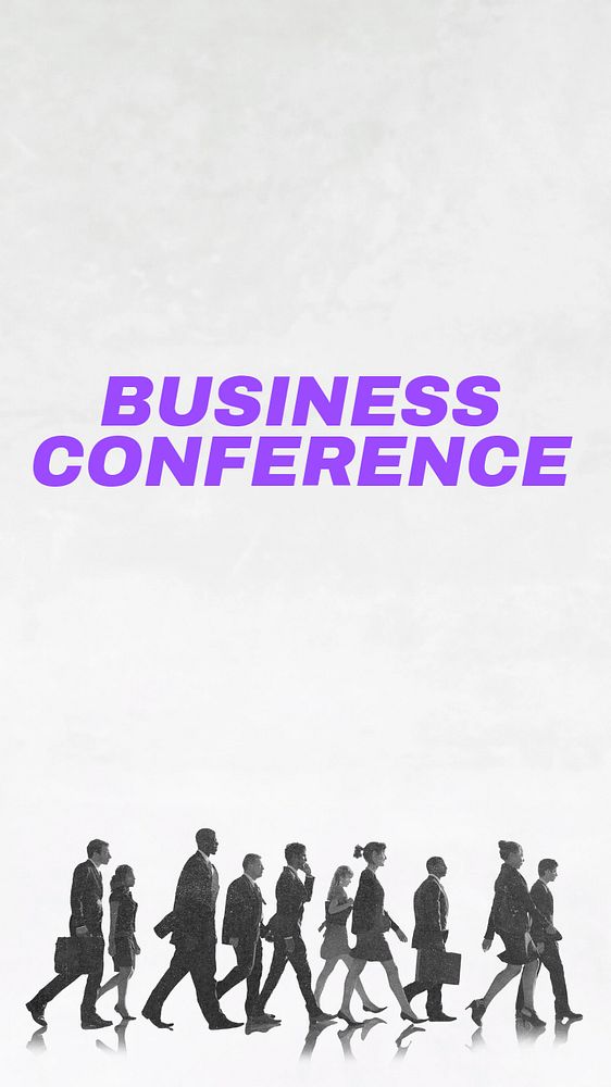 Business Conference Instagram story template, editable text