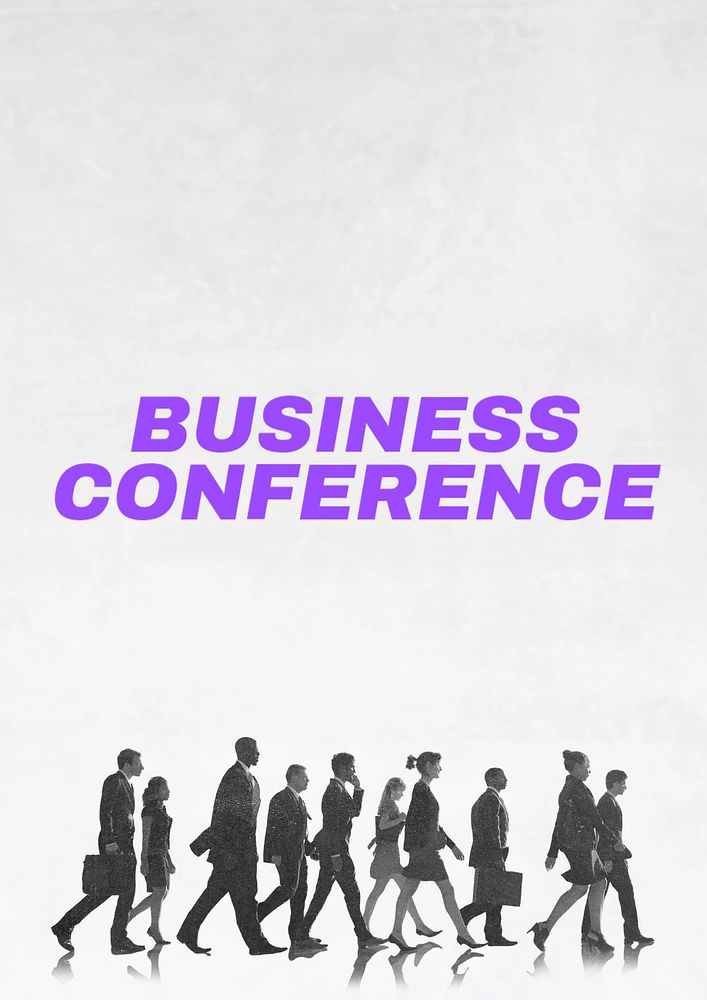 Business Conference poster template, editable text and design