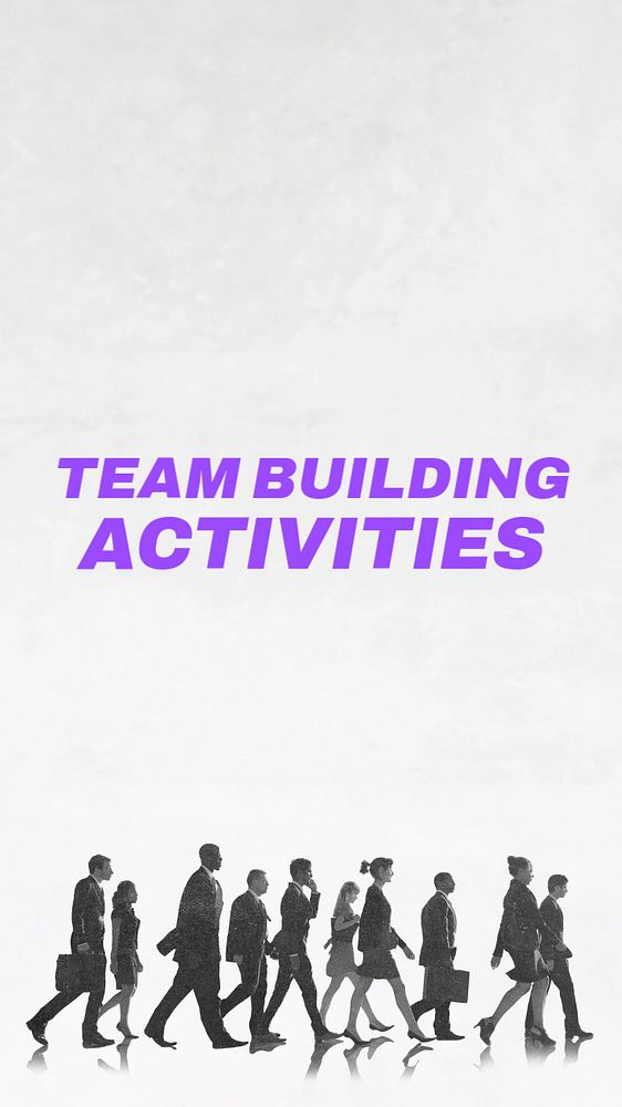 Team building activities Instagram story template, editable text