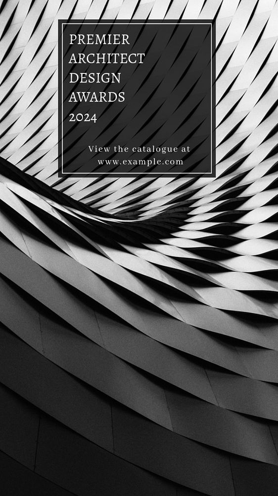 Architect design  Instagram story template, editable text