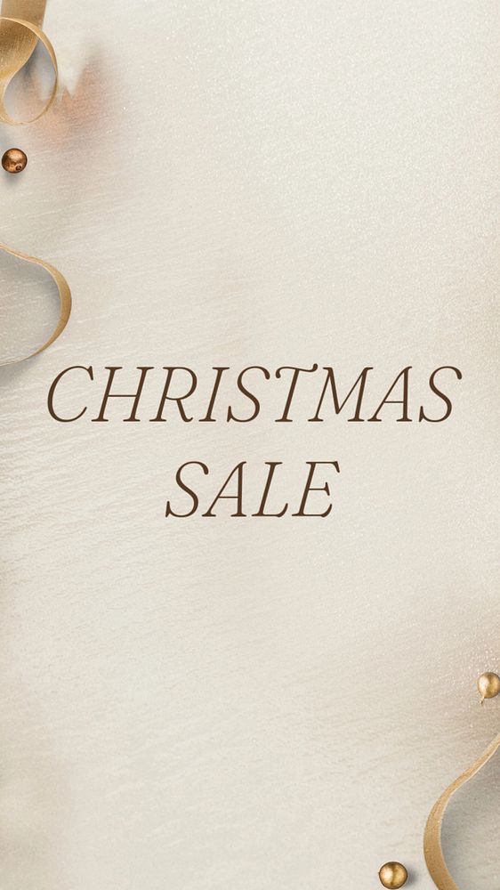 Christmas sale social story template, editable text