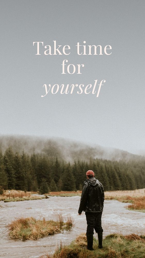 Mindfulness quote Instagram story template, editable text