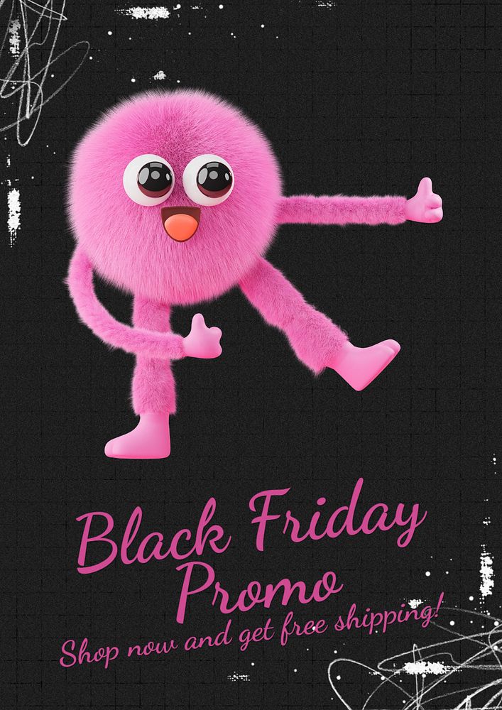 Black Friday  poster template, editable text and design