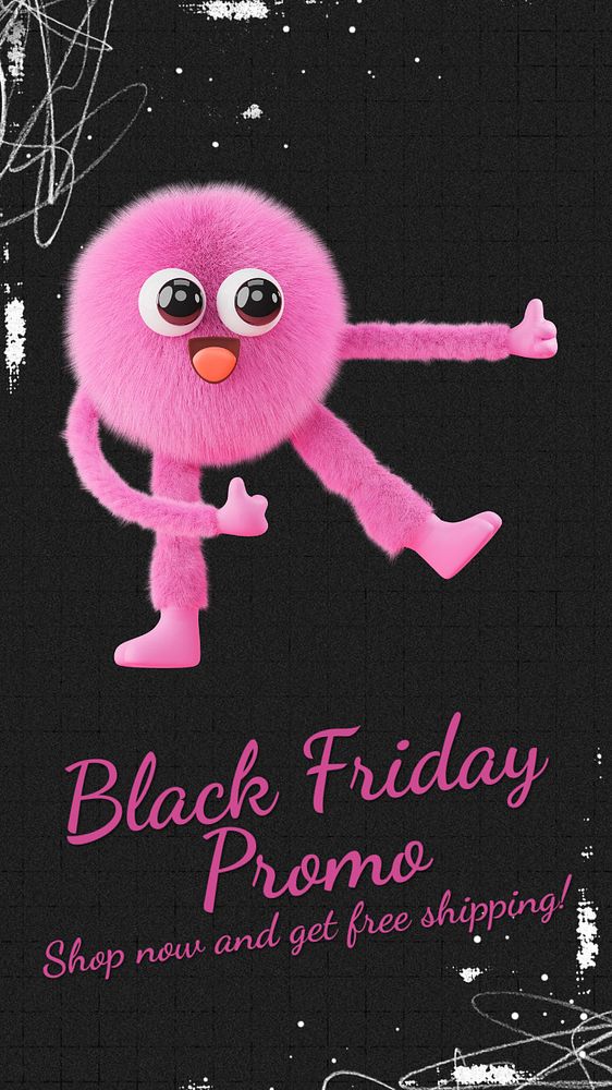 Black Friday  Instagram story template, editable text