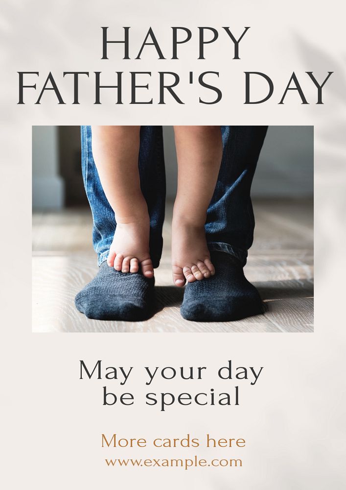 Father's day  poster template, editable text and design