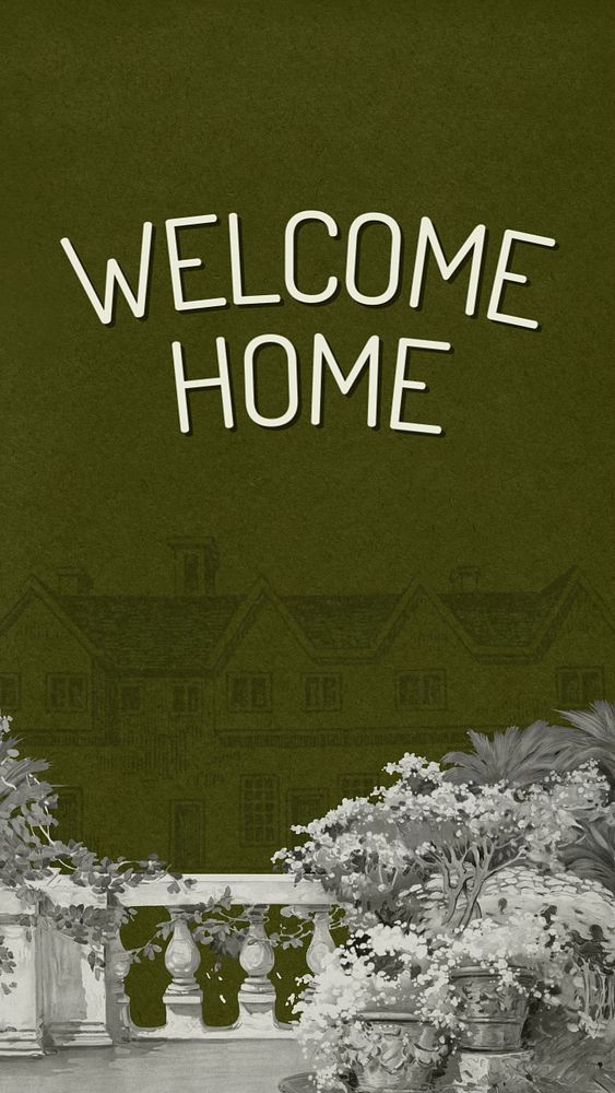 Welcome home Instagram story template, editable text