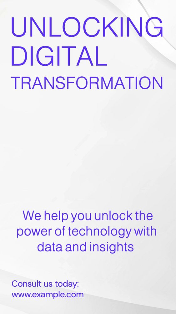 Digital transformation Instagram story template, editable text