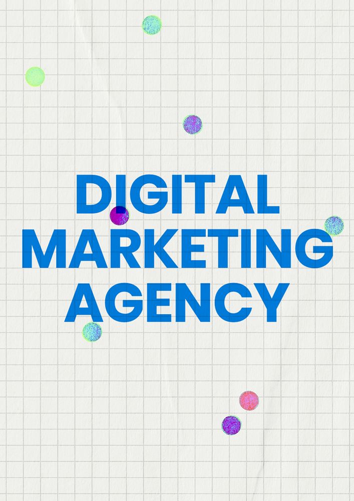 Digital Marketing Agency poster template, editable text and design