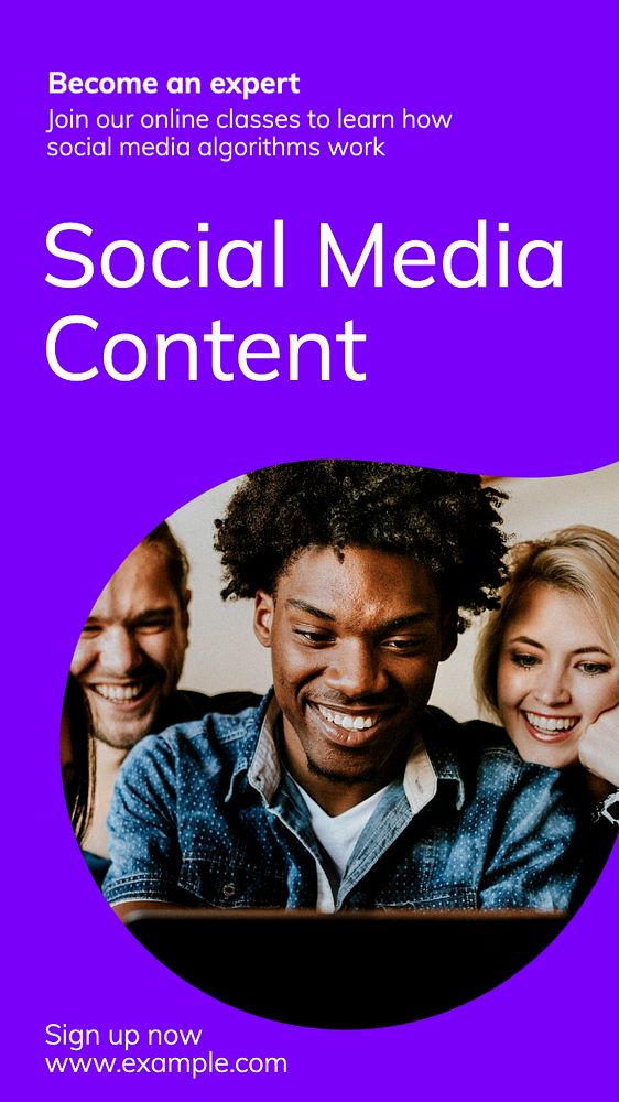 Social media content  Instagram story template, editable text