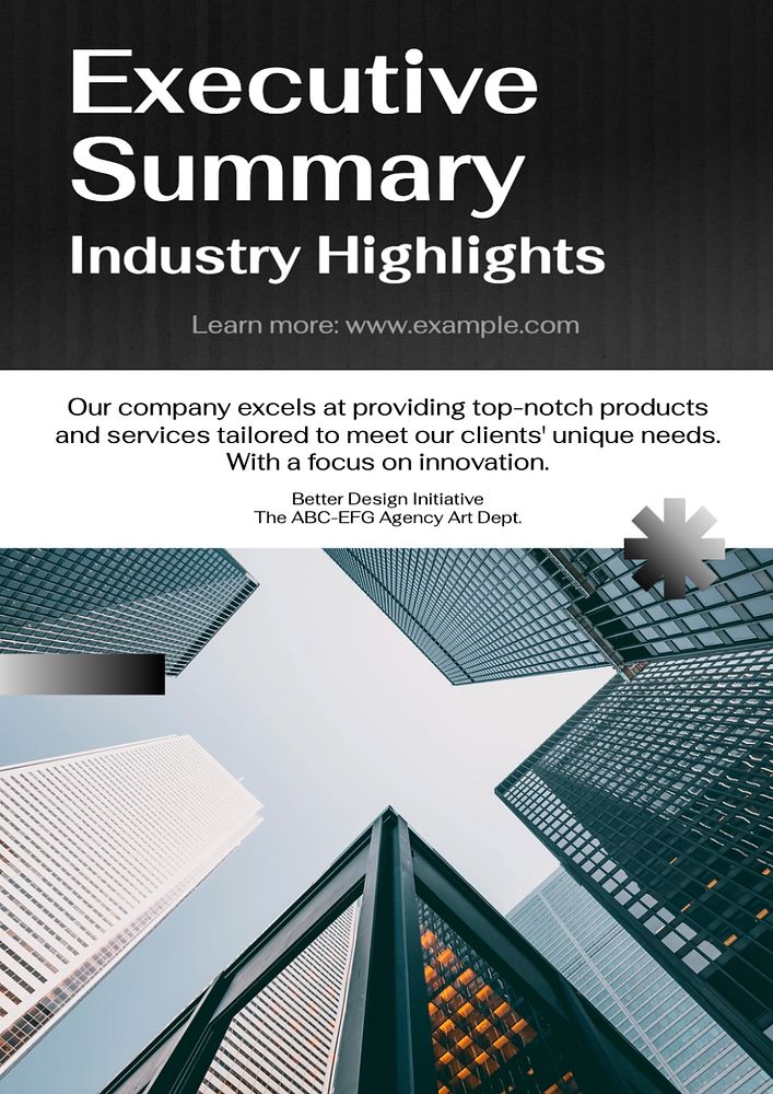 Corporate report  poster template, editable text and design