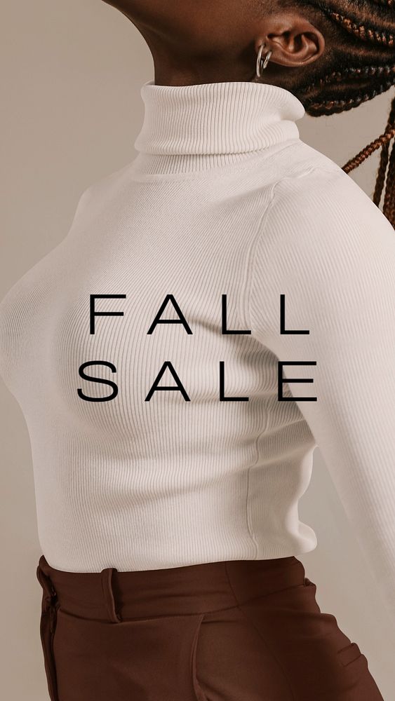 Fall sale  Instagram story template, editable text