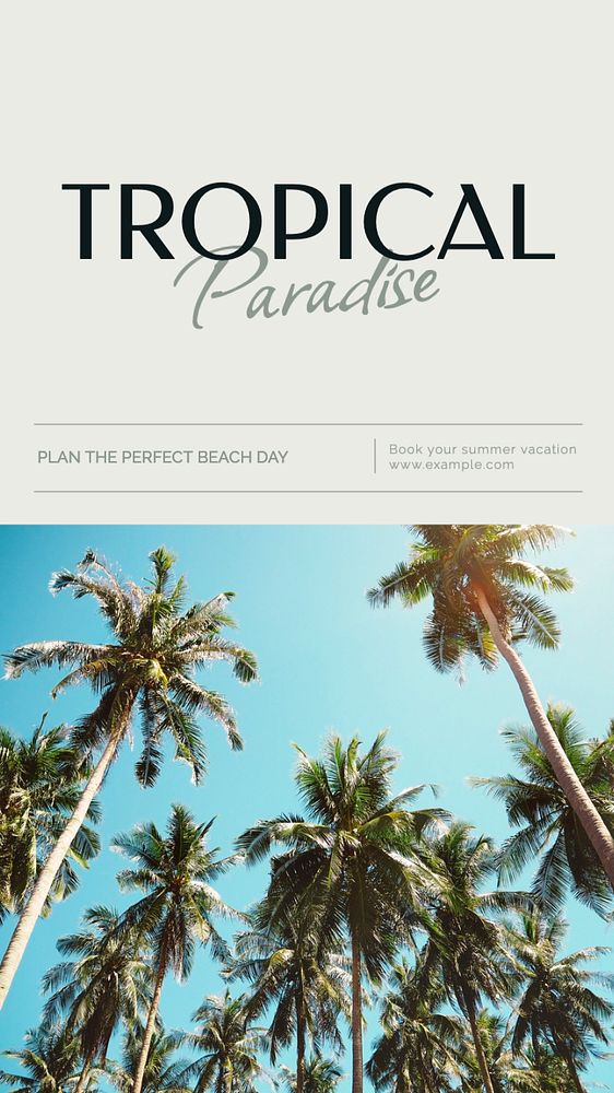 Summer vacation Instagram story template, editable text