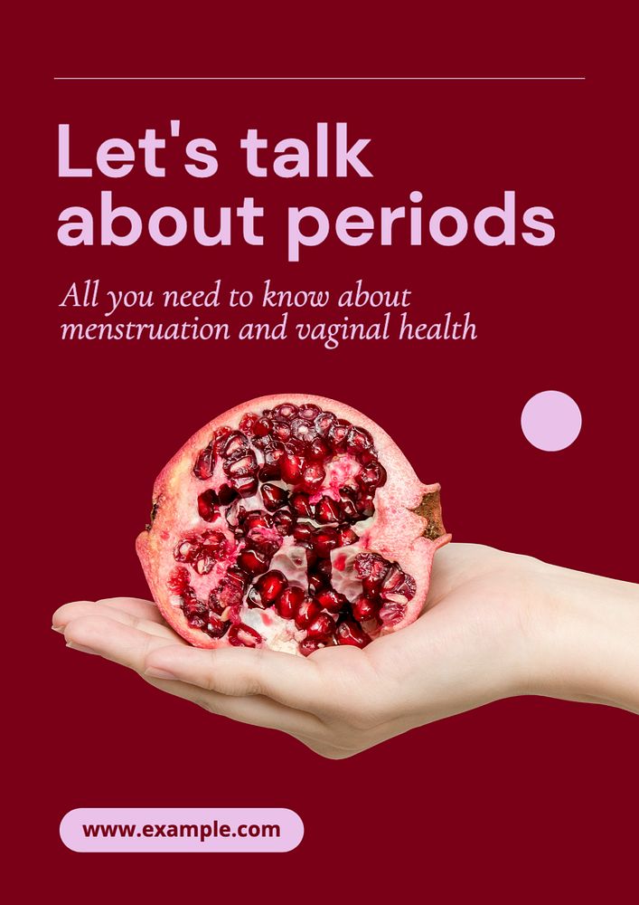 Women's health  poster template, editable text and design