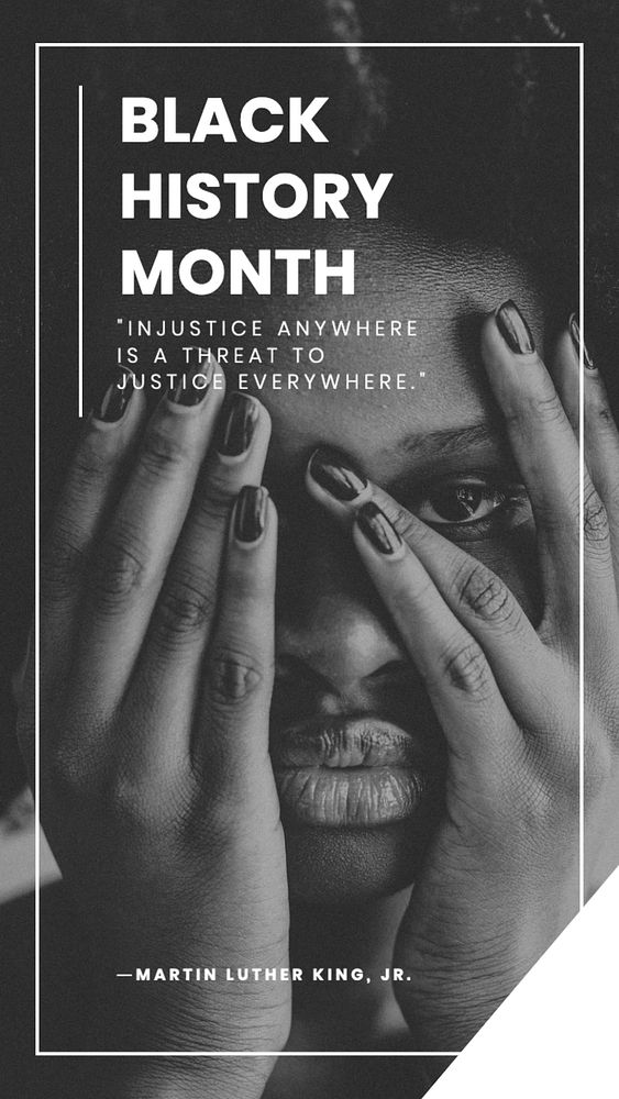 Black history month  Instagram story template, editable text