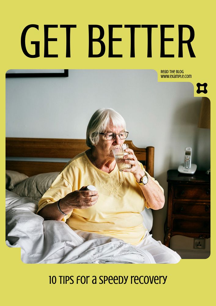 Get better poster template, editable text and design