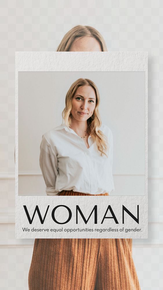 Woman Instagram story template, editable text