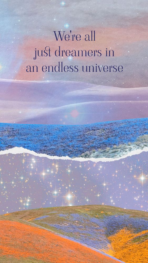 Blue seascape social story template, editable design