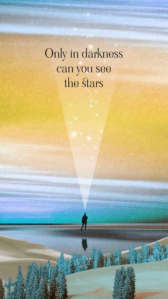 Aesthetic sky social story template, digital collage art