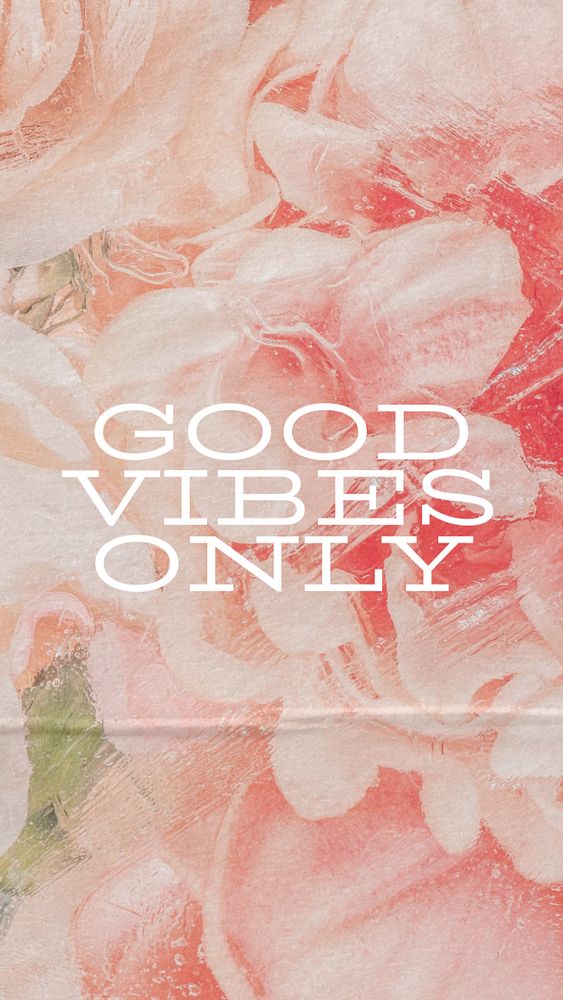 Positive quote mobile wallpaper template, editable design