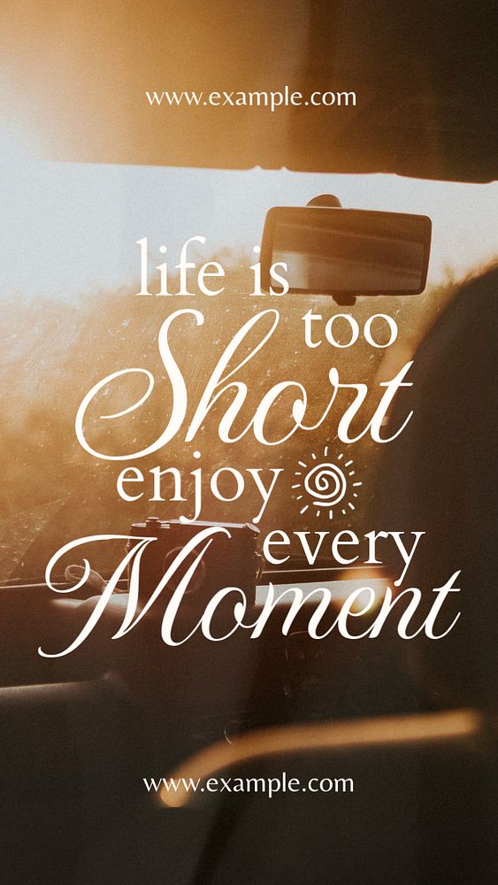 Aesthetic quote Instagram story template, editable text
