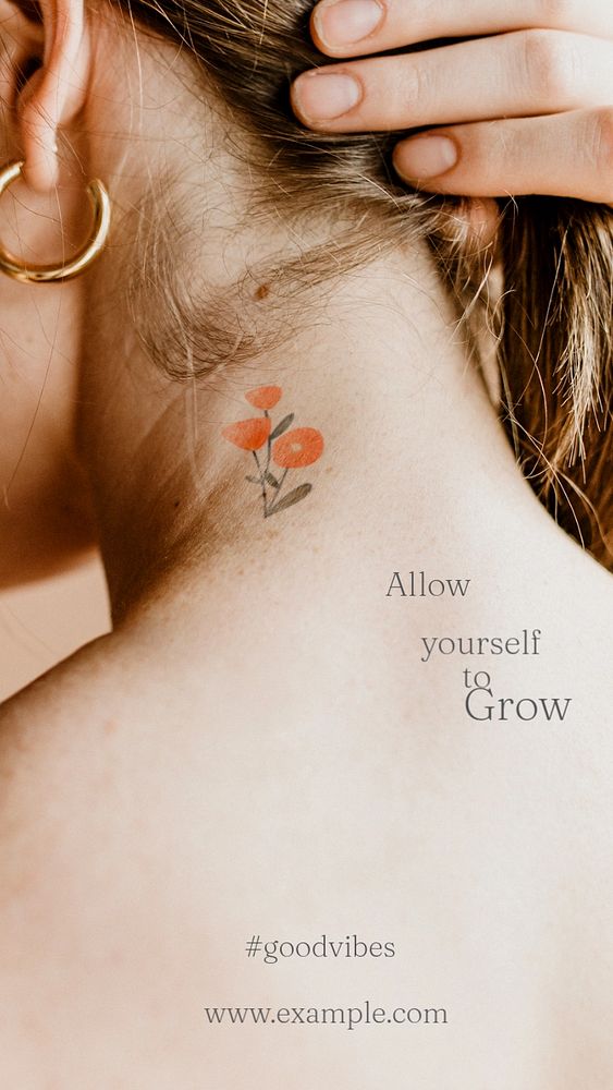 Life quote Instagram story template, editable text