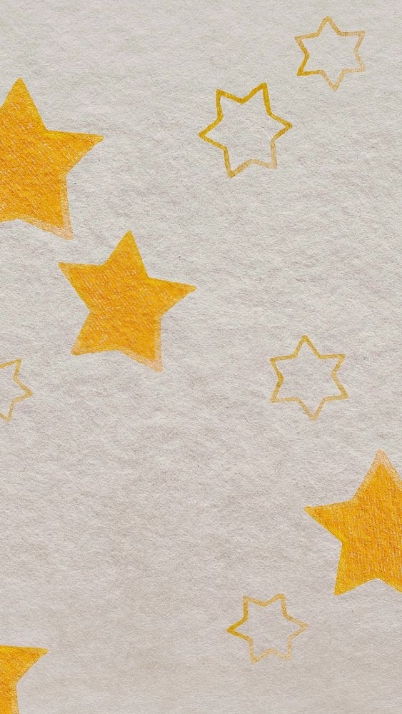 Gold star white iPhone wallpaper, editable design
