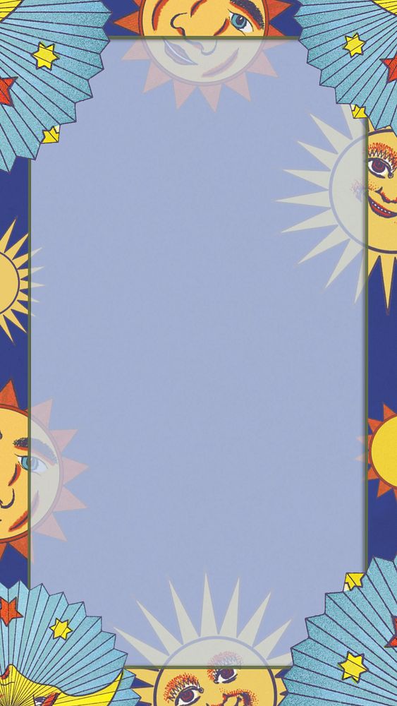 Celestial origami iPhone wallpaper, editable design
