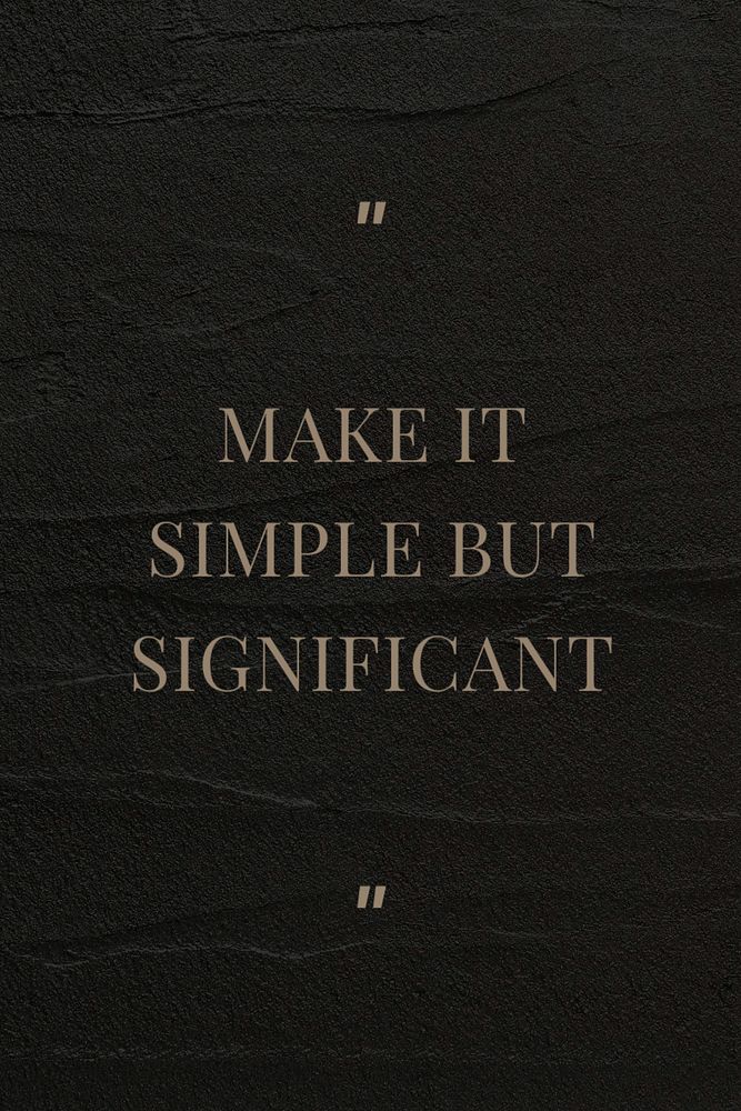 Minimalism quote Pinterest pin template, customizable text