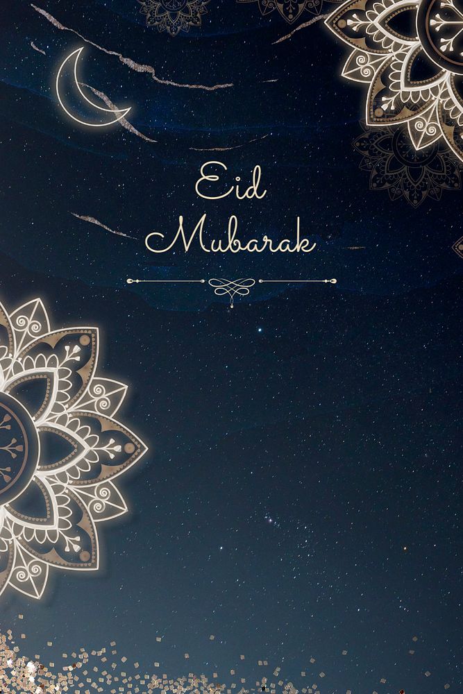 Eid Mubarak Pinterest pin template, editable design