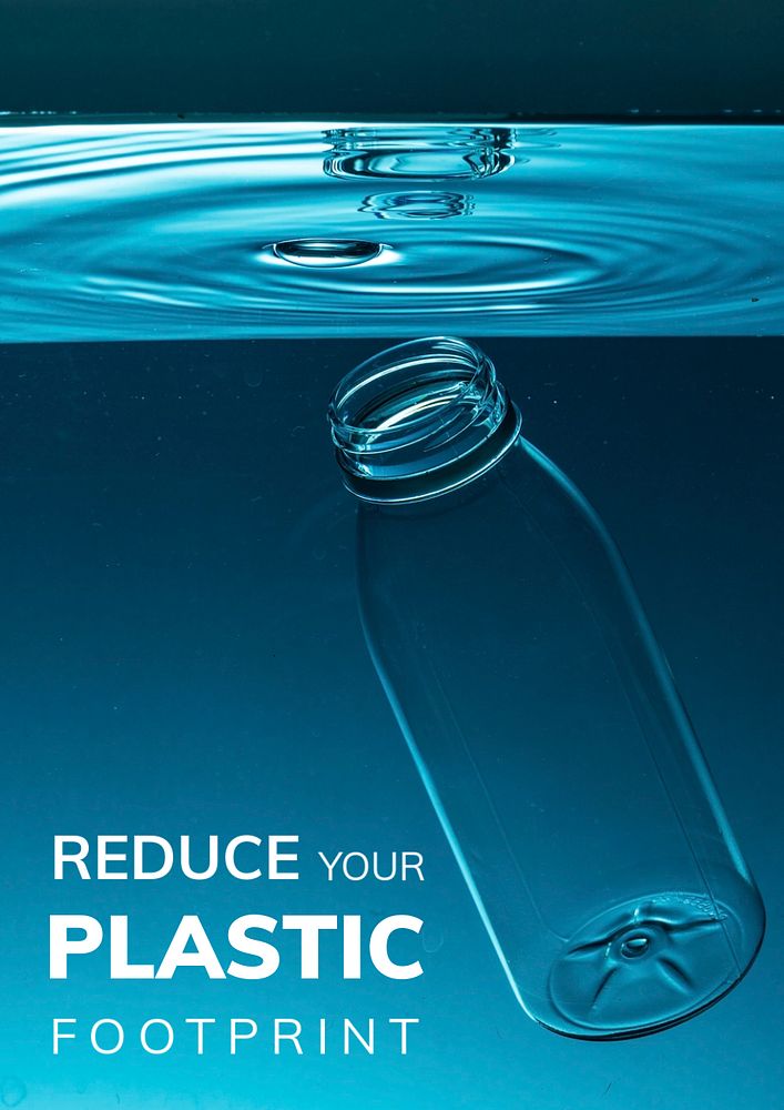 Reduce plastic poster template, editable text