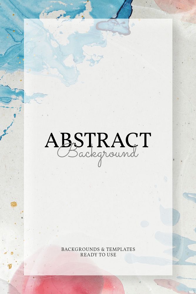 Abstract watercolor Pinterest pin template, editable design