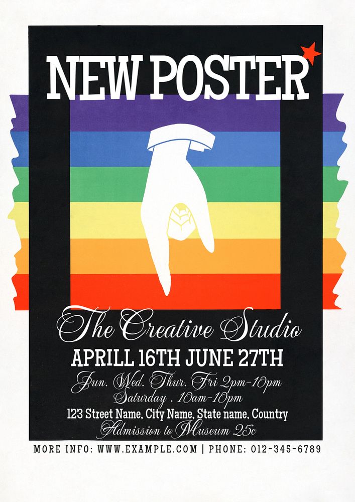 New poster poster template, editable vintage design  remastered and made editable by rawpixel