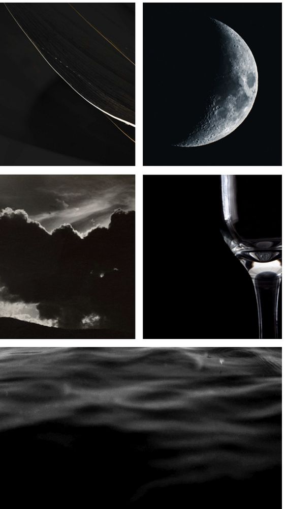 Customizable aesthetic grid photo collage