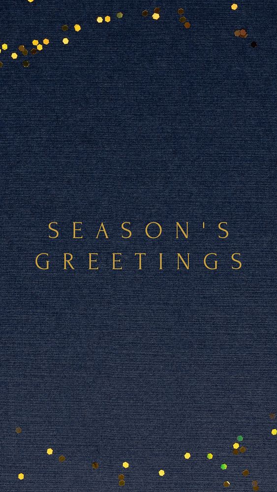 Seasons greetings Instagram story template, editable text