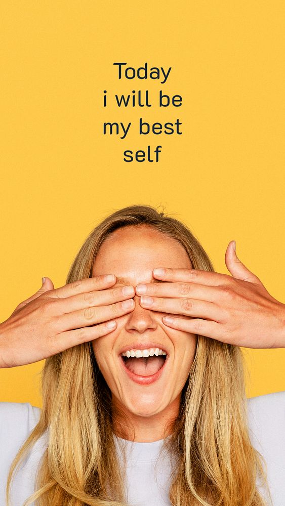 Be yourself Instagram story template, editable text