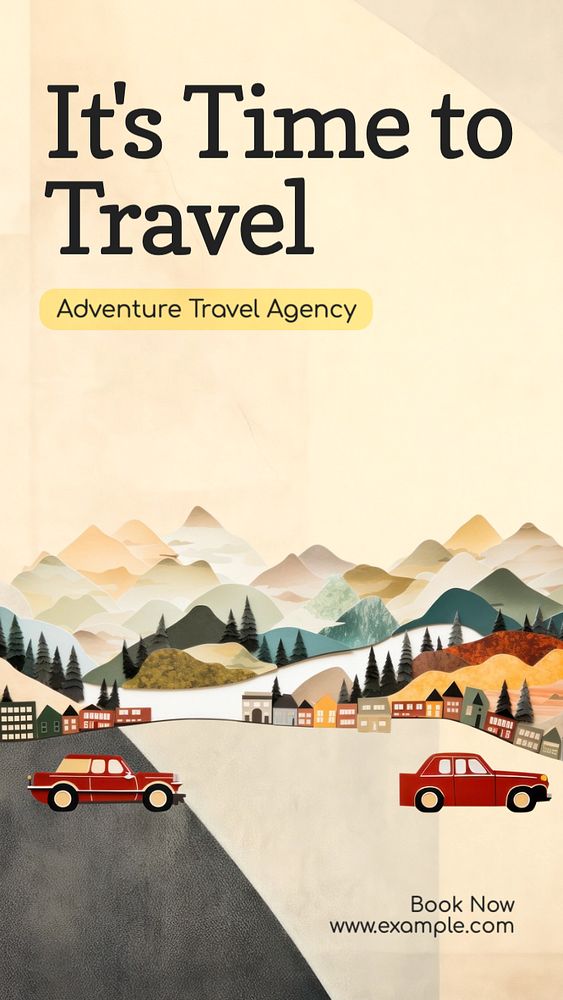 Travel agency Facebook story template, editable design