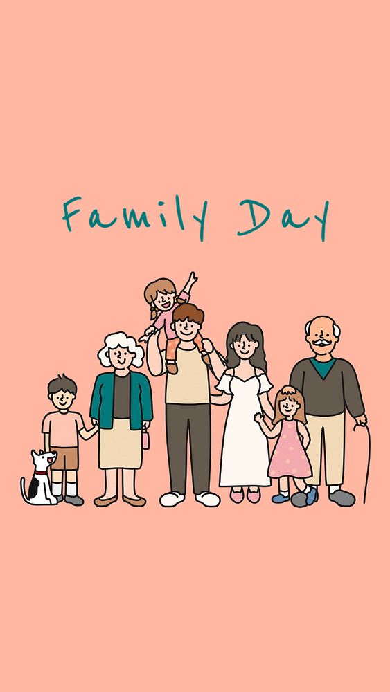 Family Day  Instagram story template, editable text