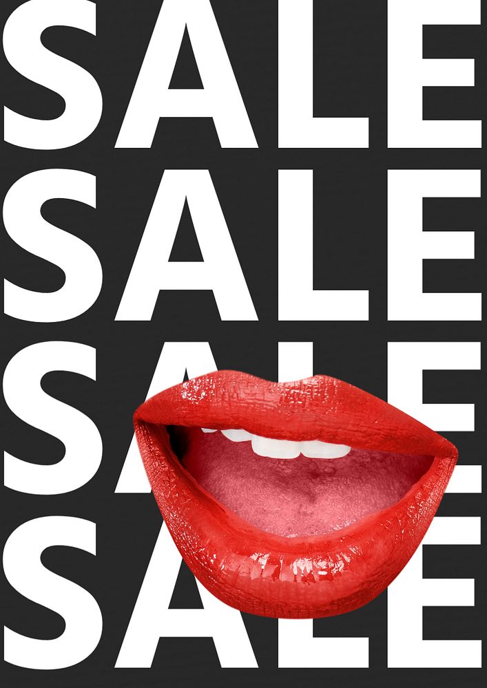 Sale  poster template, editable text and design