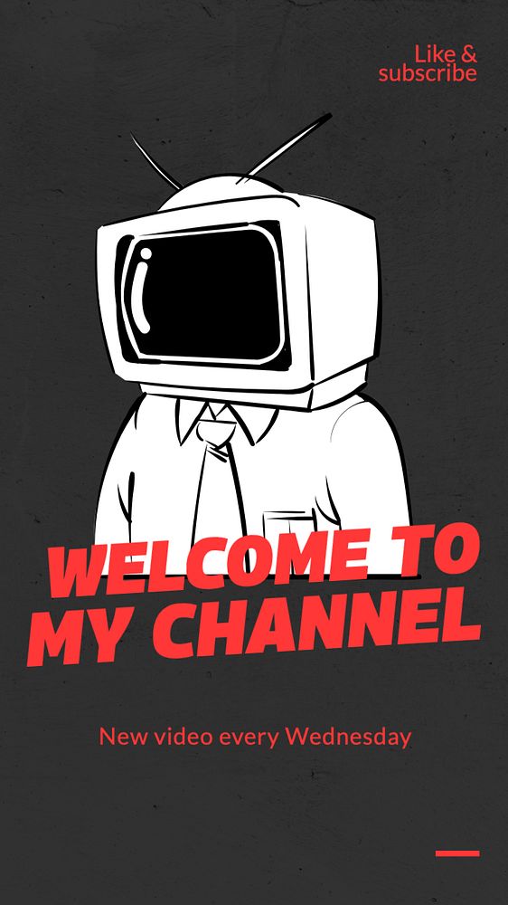 Welcome to my channel  Instagram story template, editable text