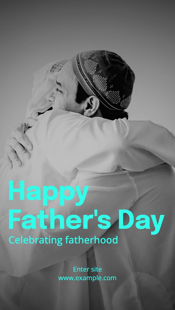 Happy father's day  Instagram story template, editable text