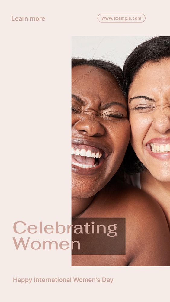 Celebrating women Instagram story template, editable text