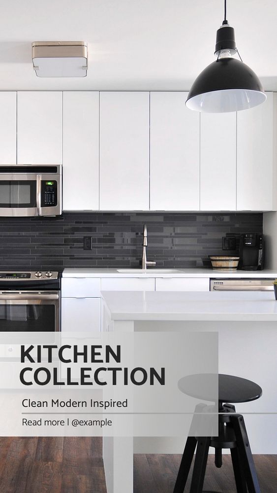 Kitchen Facebook story template, editable design